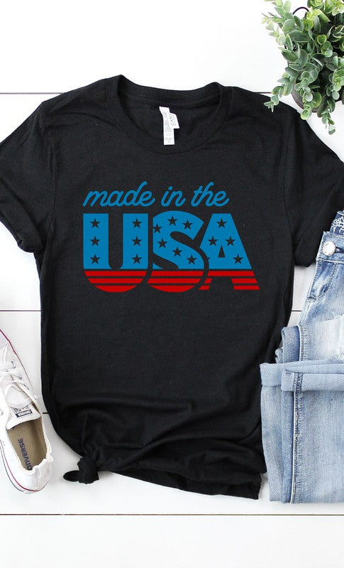 Made in the USA Plus Size Graphic Tee