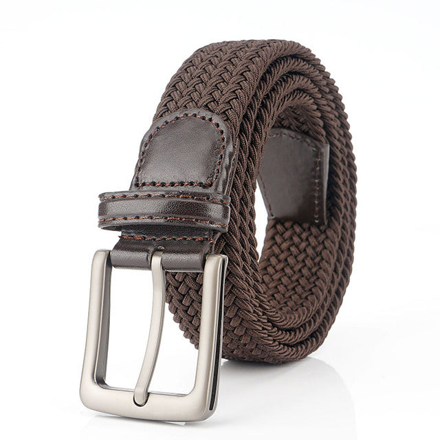 Woven stretch belt