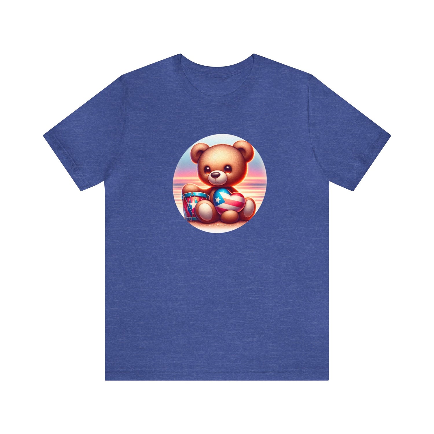 Sunset Teddy Love PR- Unisex Jersey Short Sleeve Tee