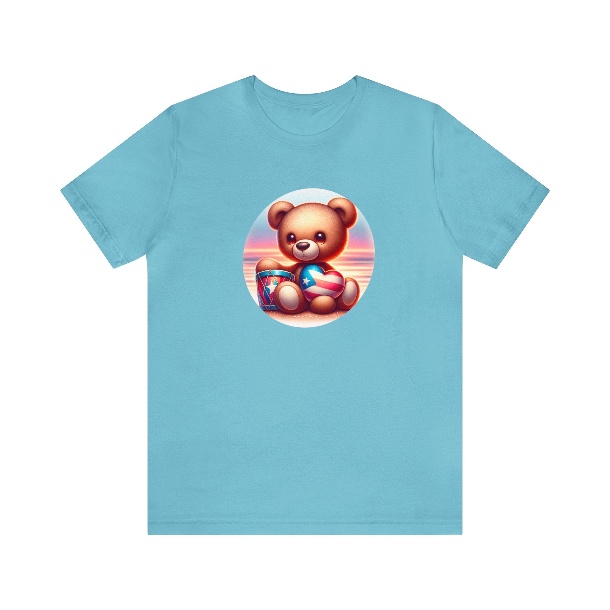 Sunset Teddy Love PR- Unisex Jersey Short Sleeve Tee