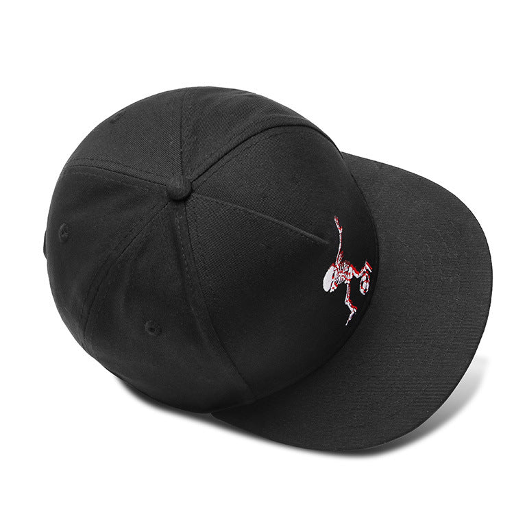 Embroidered Hip-hop For Men And Women Hiphop Hip-hop Flat-brimmed Hats