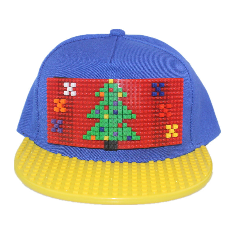 Building Blocks Assembled Baseball Santa Hat
