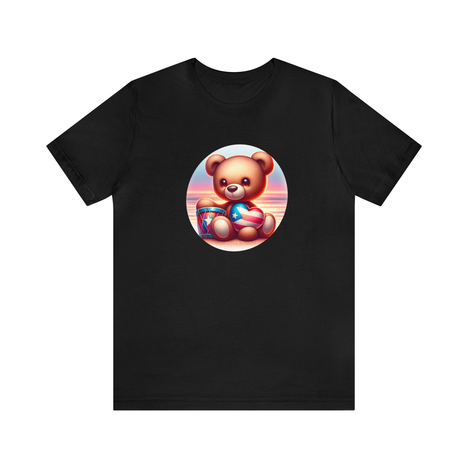 Sunset Teddy Love PR- Unisex Jersey Short Sleeve Tee