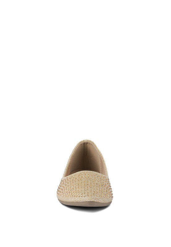 Denki Studded Ballerina Flats