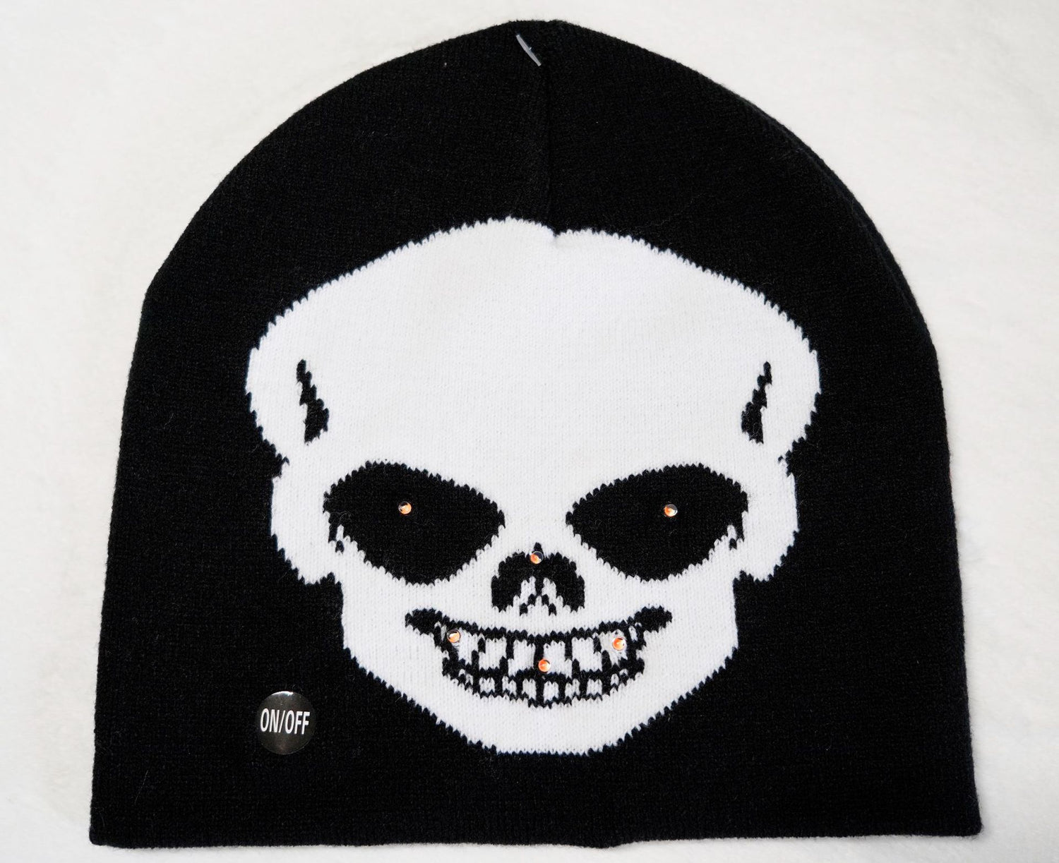 Halloween Horror Expression Luminescent Lamp Knitted Hat