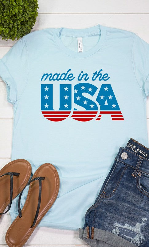 Made in the USA Plus Size Graphic Tee