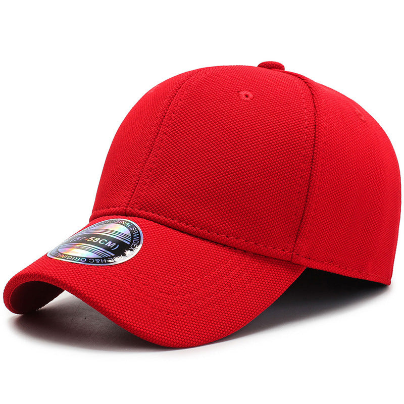 Summer Breathable Stretch Hats Fitted Solid Color Baseball Cap Outdoor