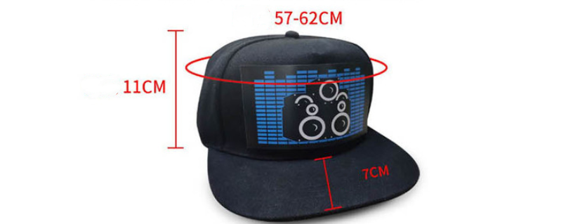 LED hat cold light film hat