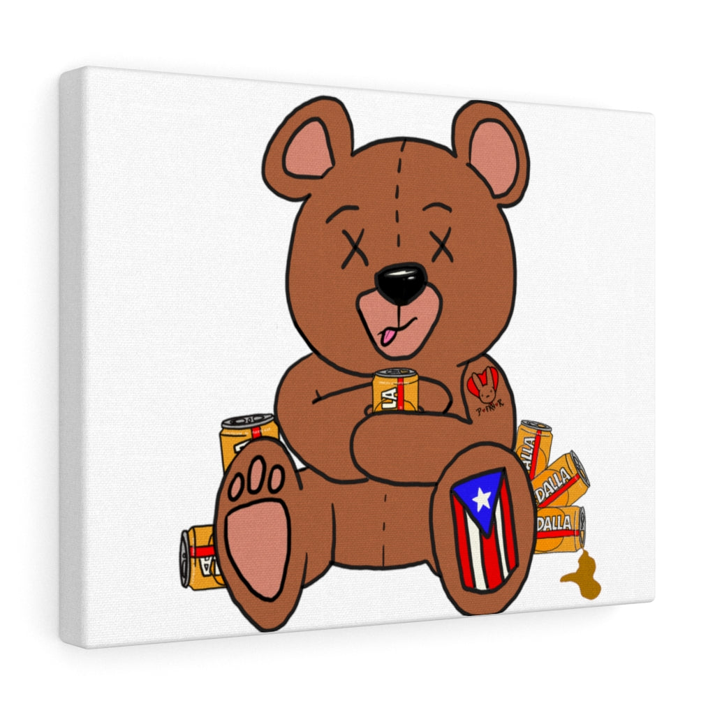 Drunk Teddy PR Canvas Gallery Wraps
