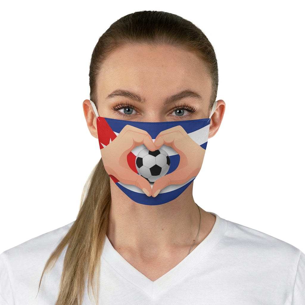 Cuba Soccer- Fabric Face Mask
