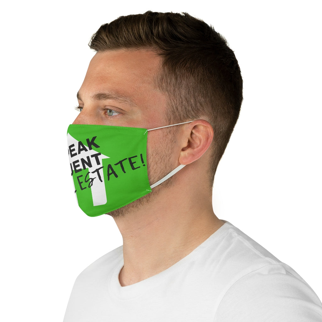Green I Speak Fluent RE Fabric Face Mask
