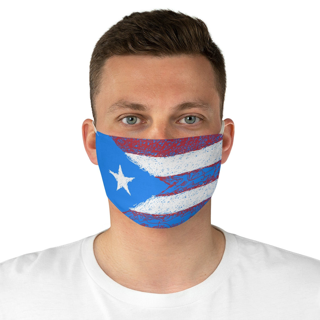 Abstract PR Flag Fabric Face Mask