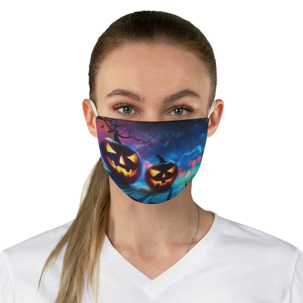 Halloween Pumpkins Fabric Face Mask