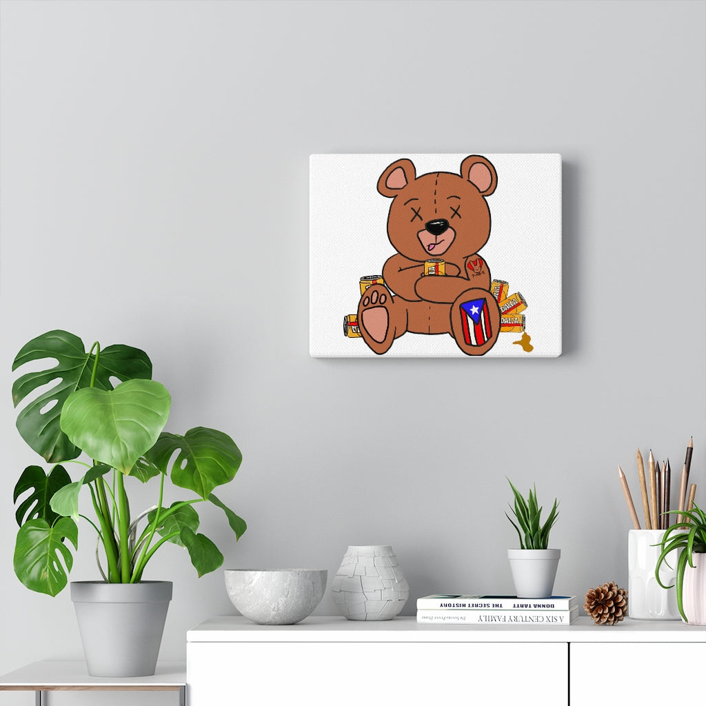 Drunk Teddy PR Canvas Gallery Wraps