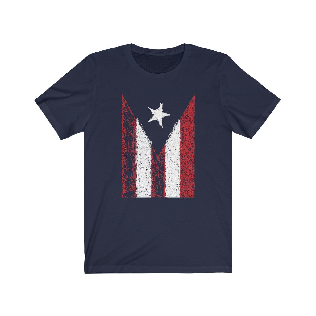 Puerto Rican Flag- Unisex Jersey Short Sleeve Tee
