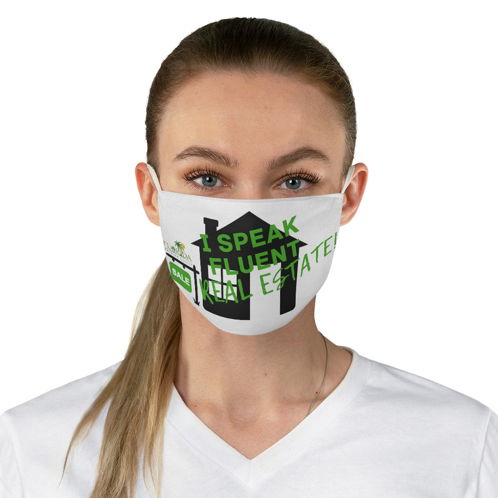 I Speak Fluent Real Estate FPR Fabric Face Mask