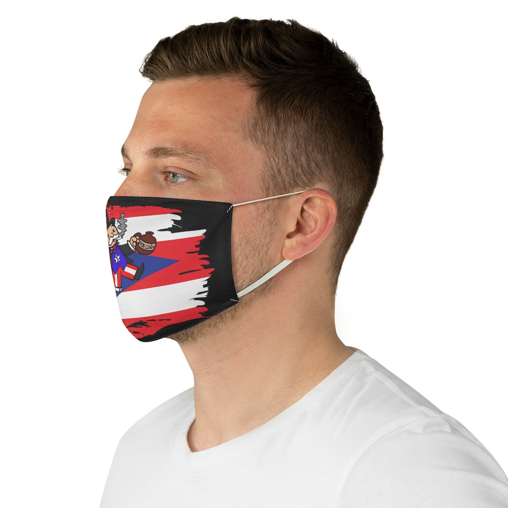 Drunk PR Monopoly Black Fabric Face Mask