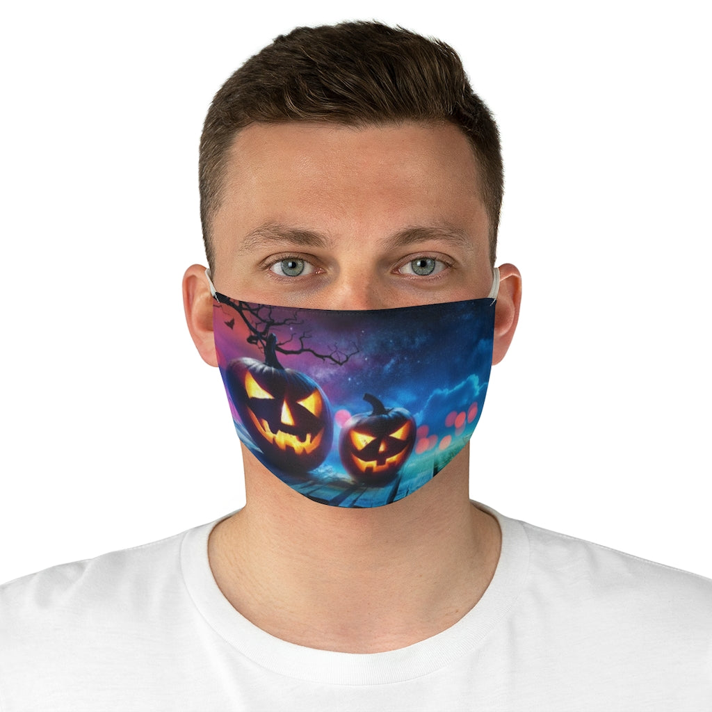 Halloween Pumpkins Fabric Face Mask