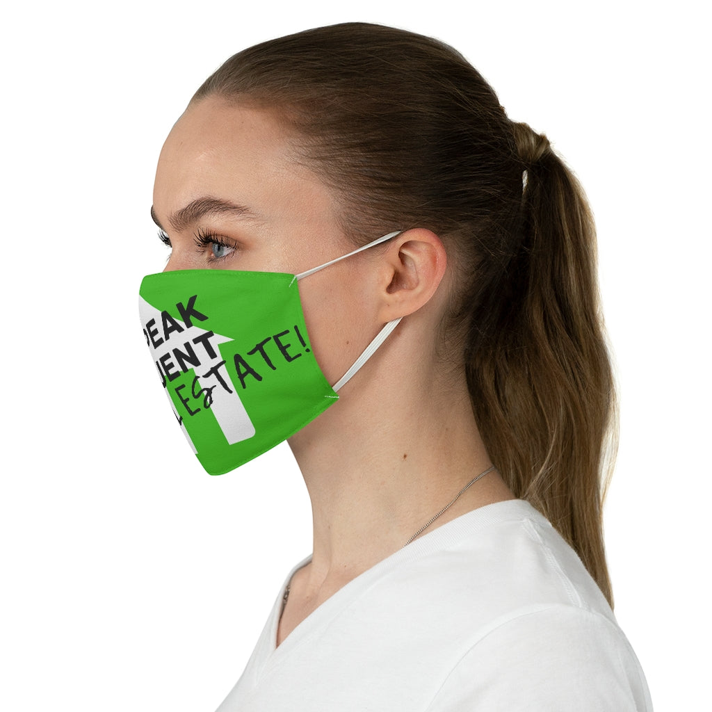 Green I Speak Fluent RE Fabric Face Mask