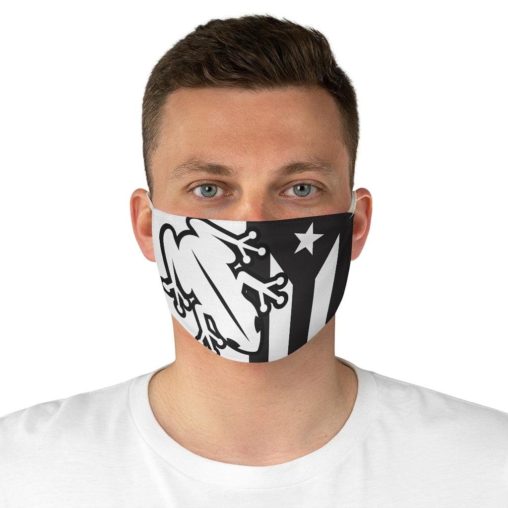Coqui Flag Black & White Fabric Face Mask