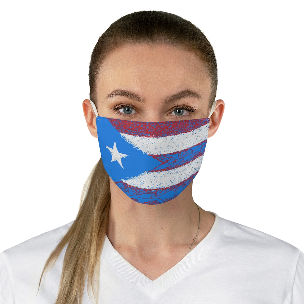 Abstract PR Flag Fabric Face Mask