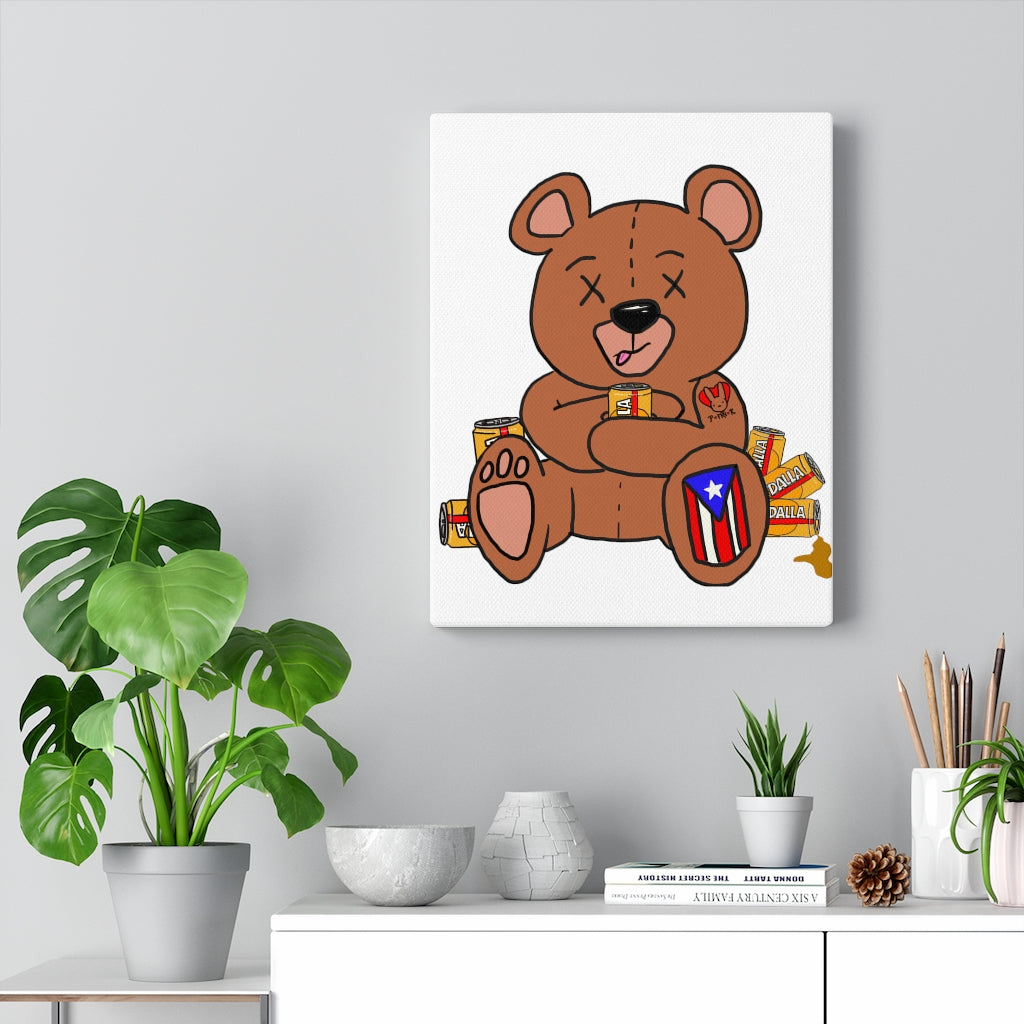 Drunk Teddy PR Canvas Gallery Wraps
