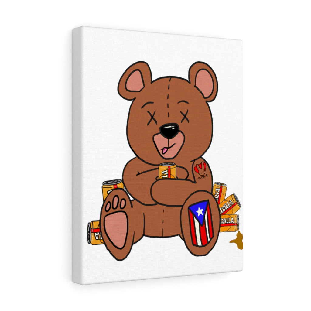 Drunk Teddy PR Canvas Gallery Wraps
