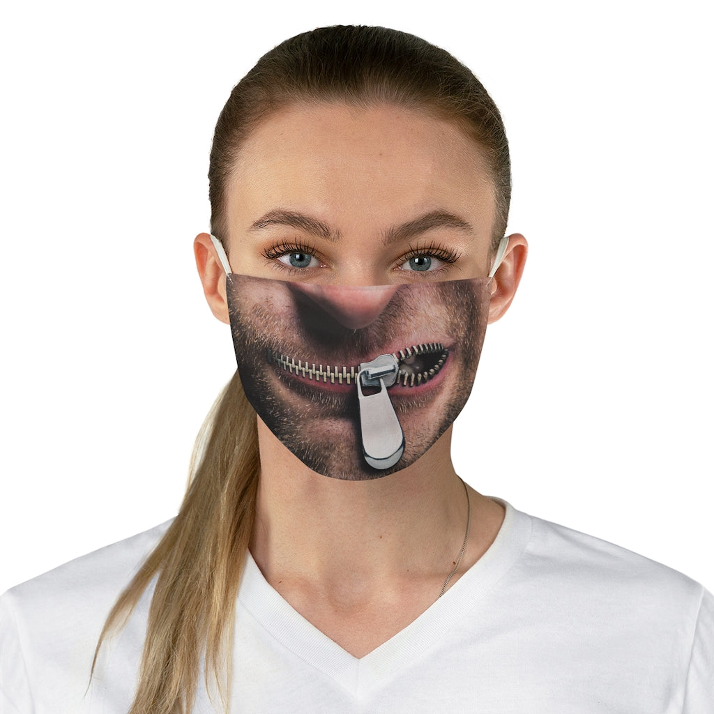 beareded zipper - Fabric Face Mask