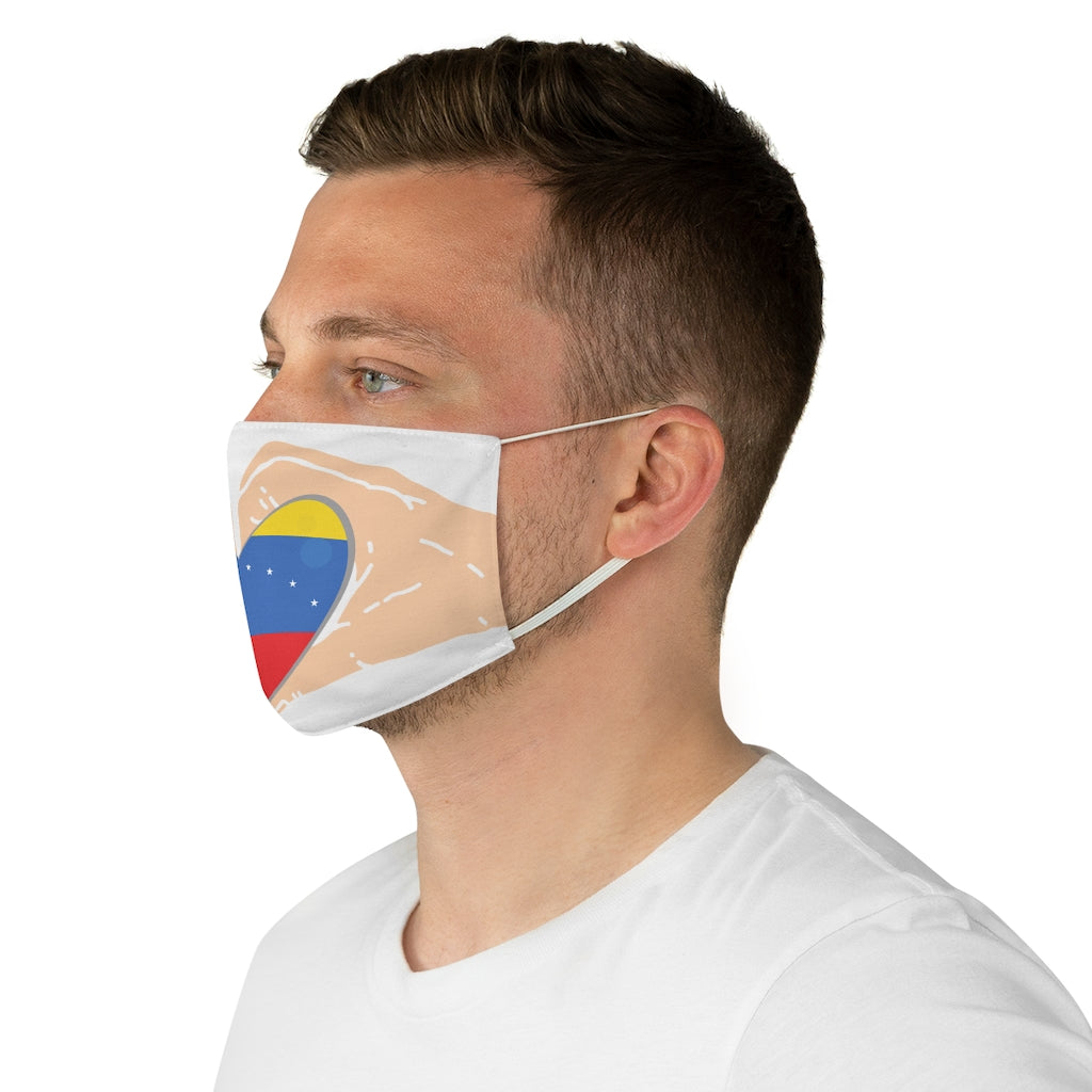Venezuela Heart, Fabric Face Mask