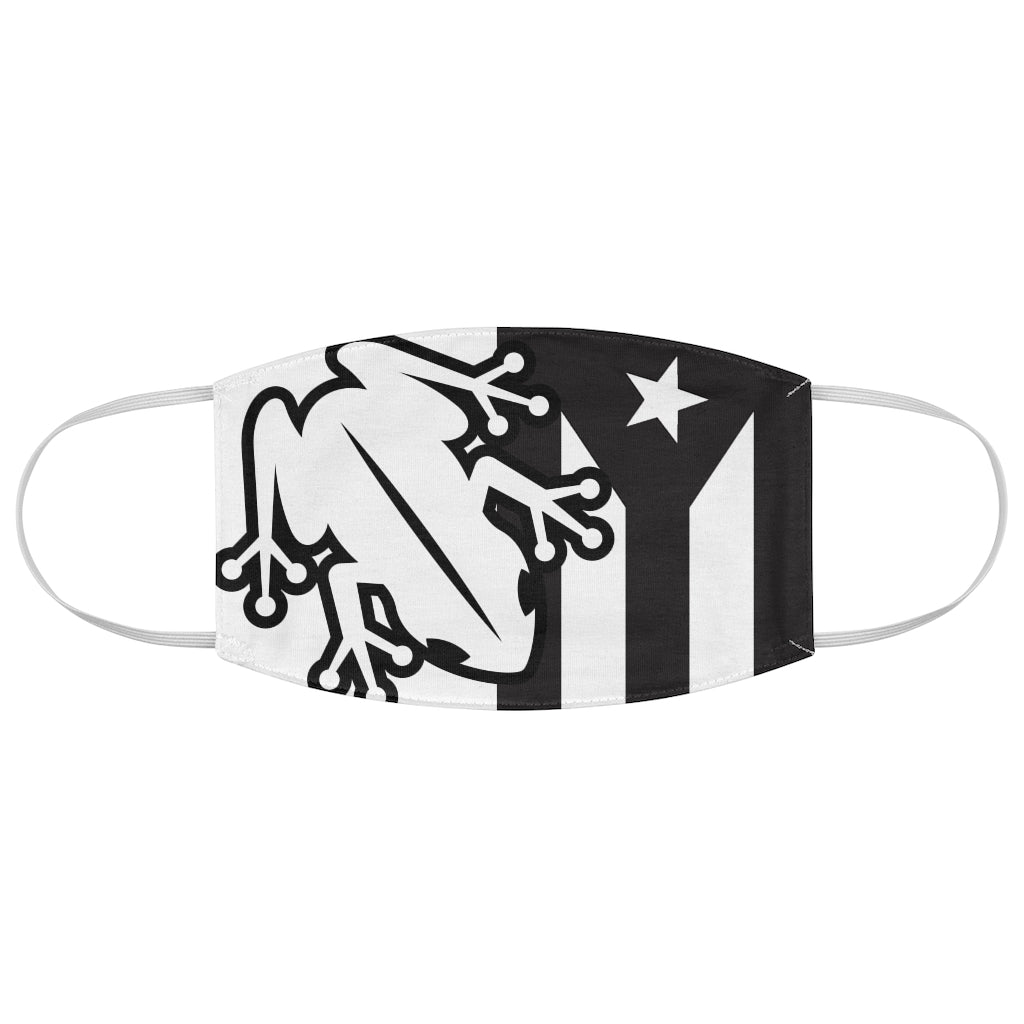Coqui Flag Black & White Fabric Face Mask
