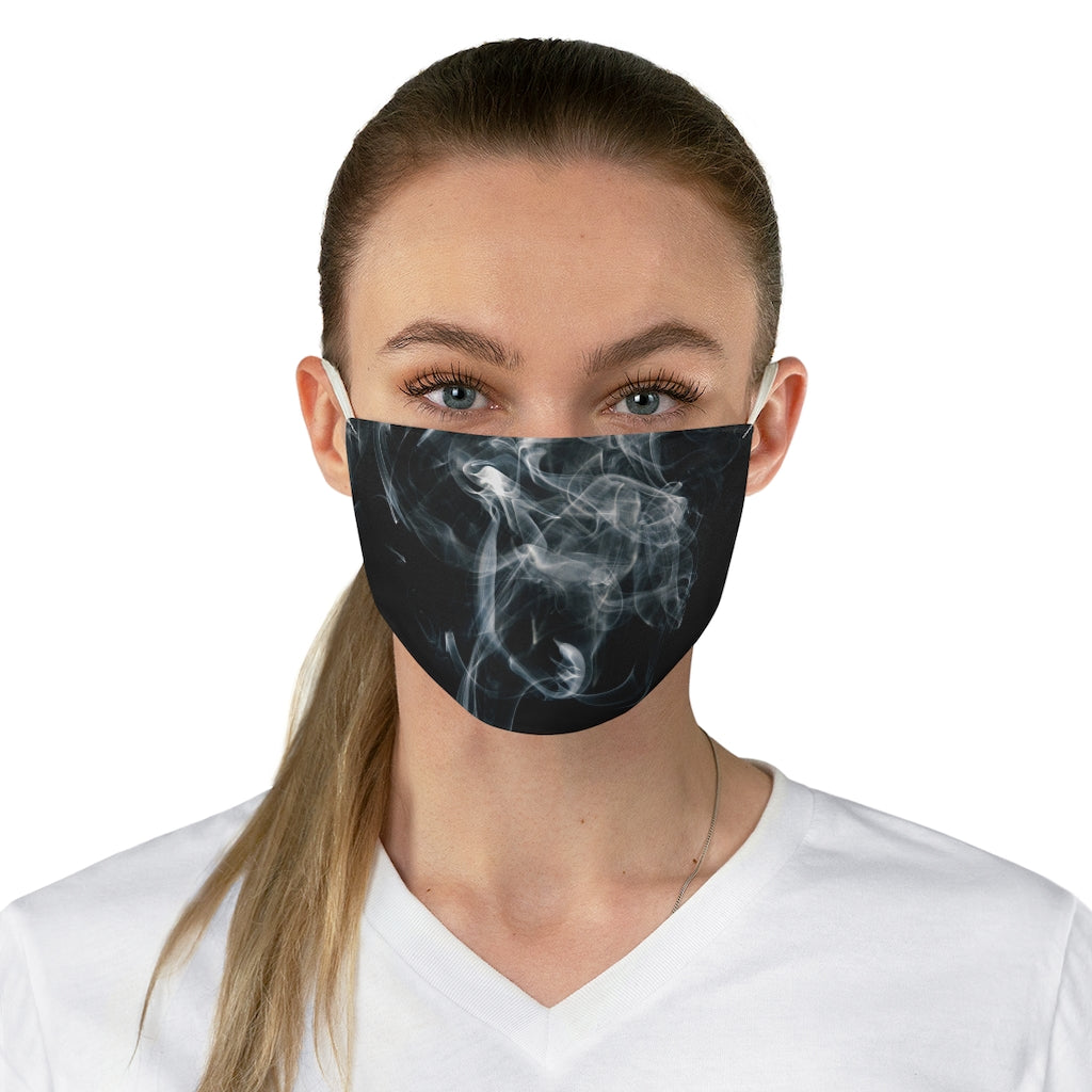 Black Smoke- Fabric Face Mask