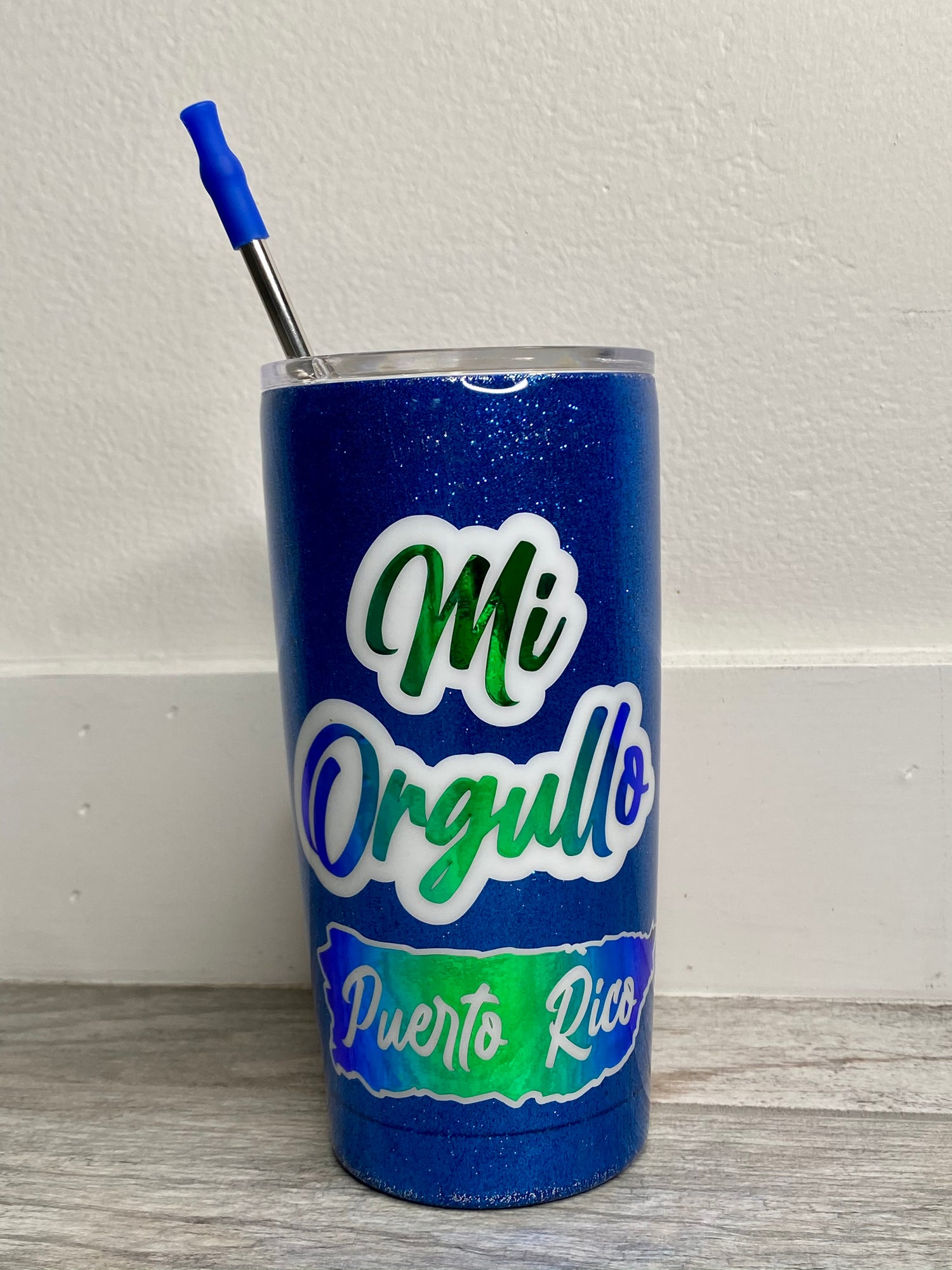 Mi Orgullo Tumbler with Metal Straw