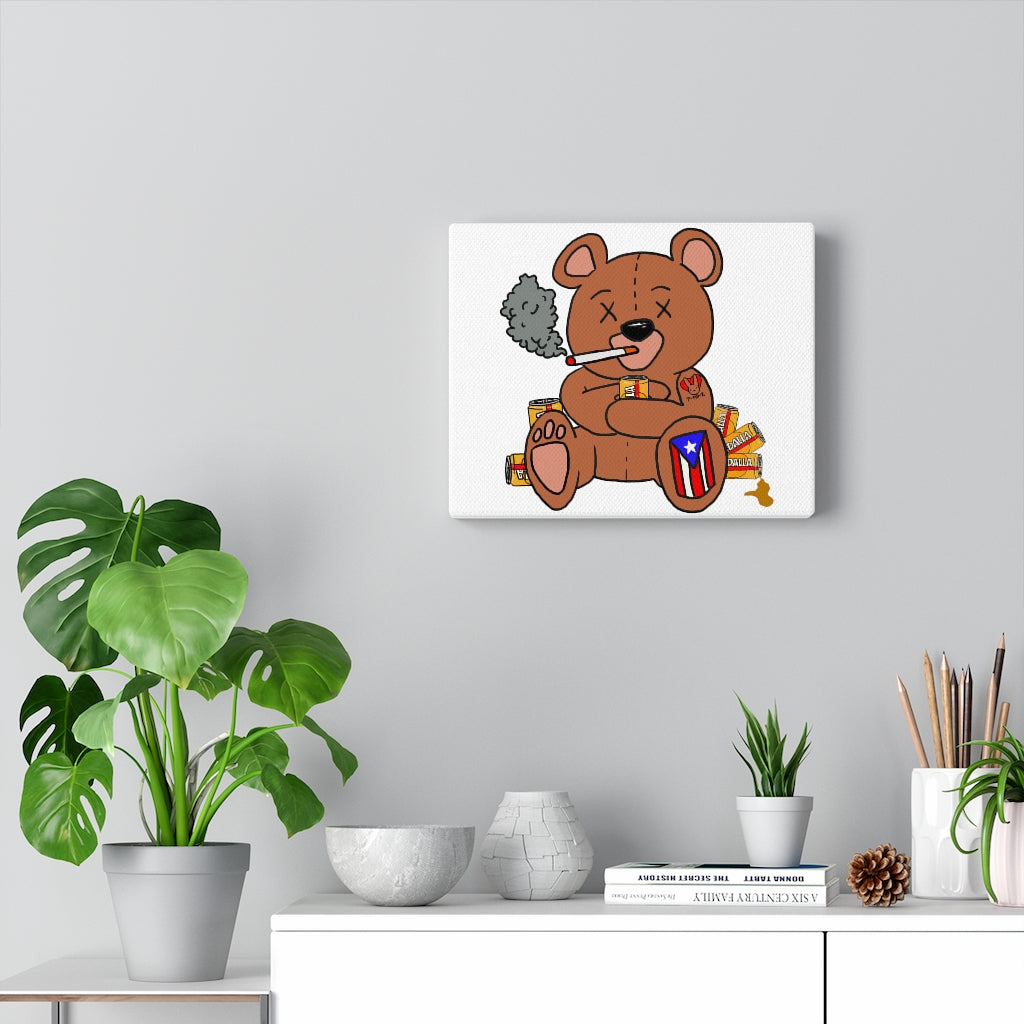 Drunk Teddy- Canvas Gallery Wraps