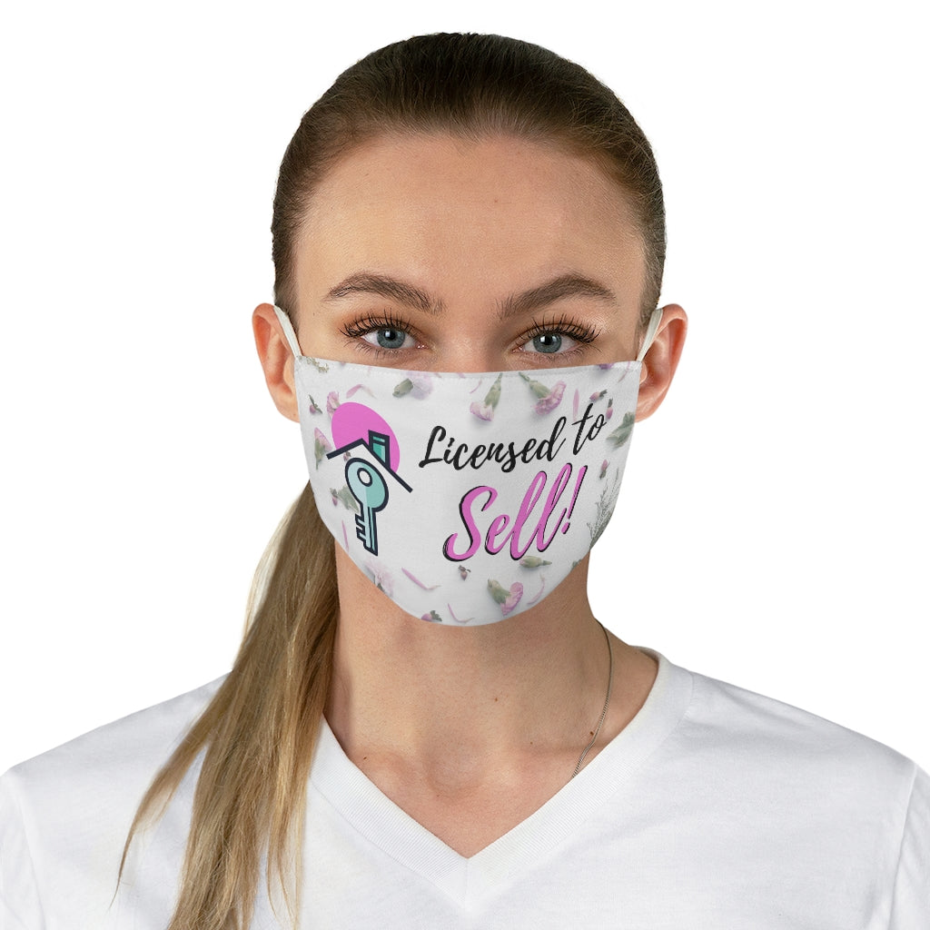Licensed to Sell Floral Fabric Face Mask