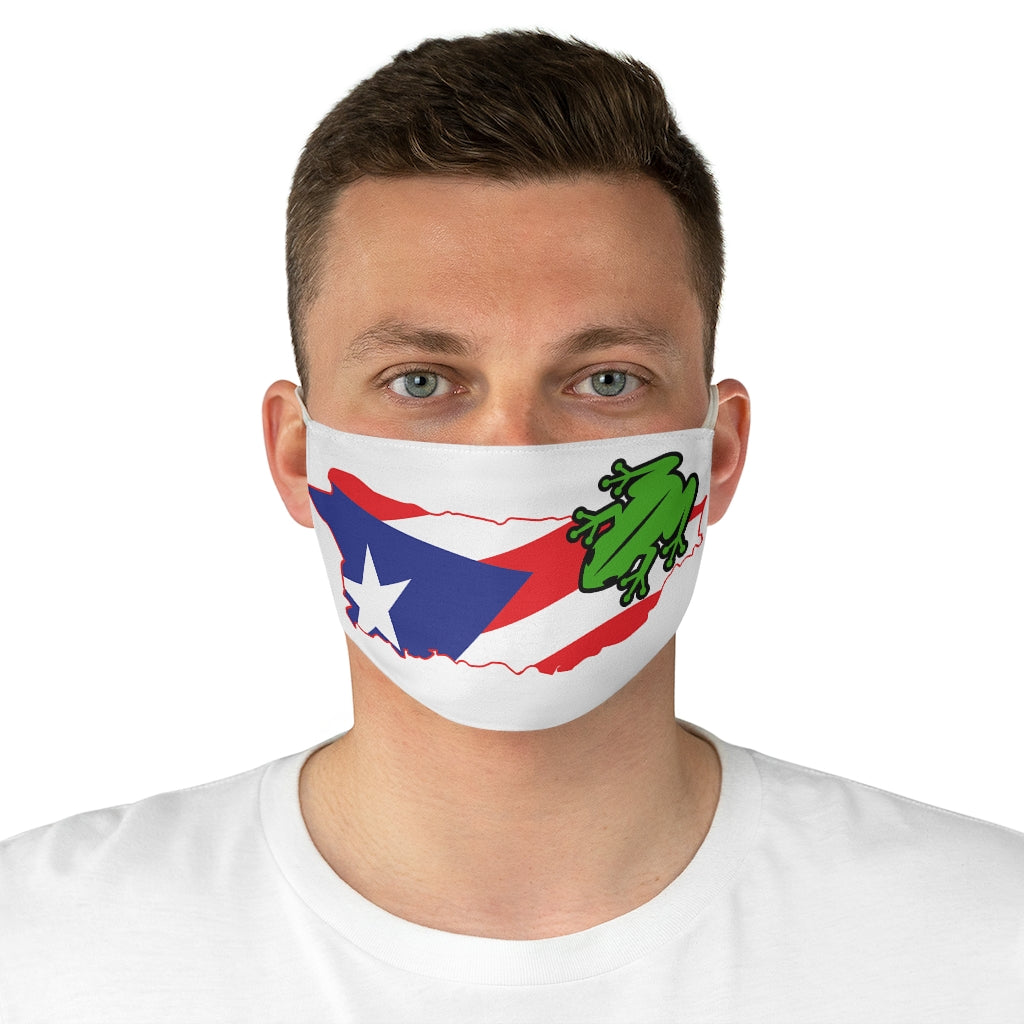 Coqui PR White Fabric Face Mask