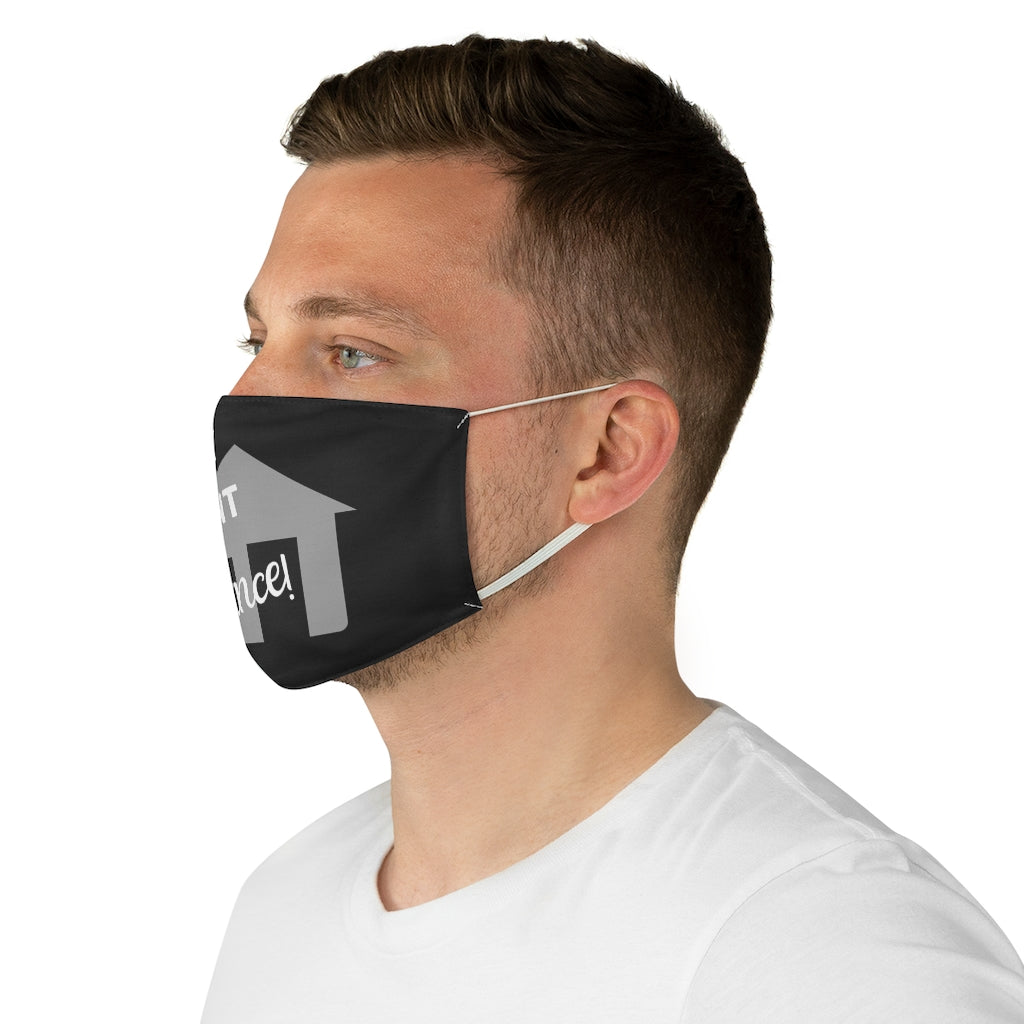 I Speak Fluent Insurance Black Fabric Face Mask