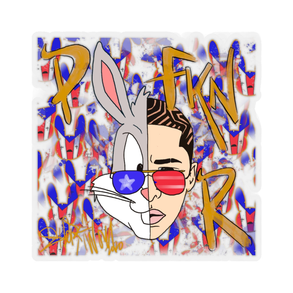 PFKNR bunny- Kiss-Cut Stickers