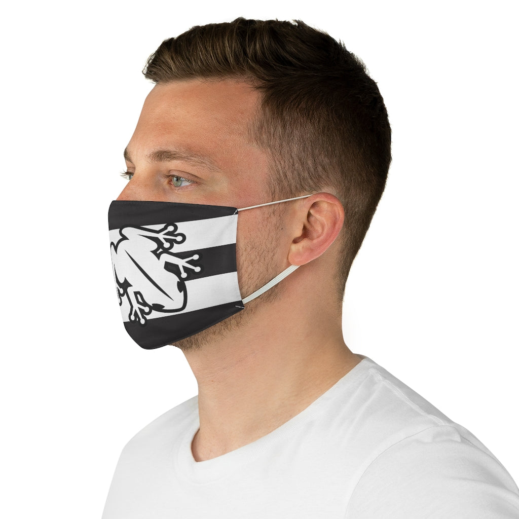 PR Flag Black & White Fabric Face Mask