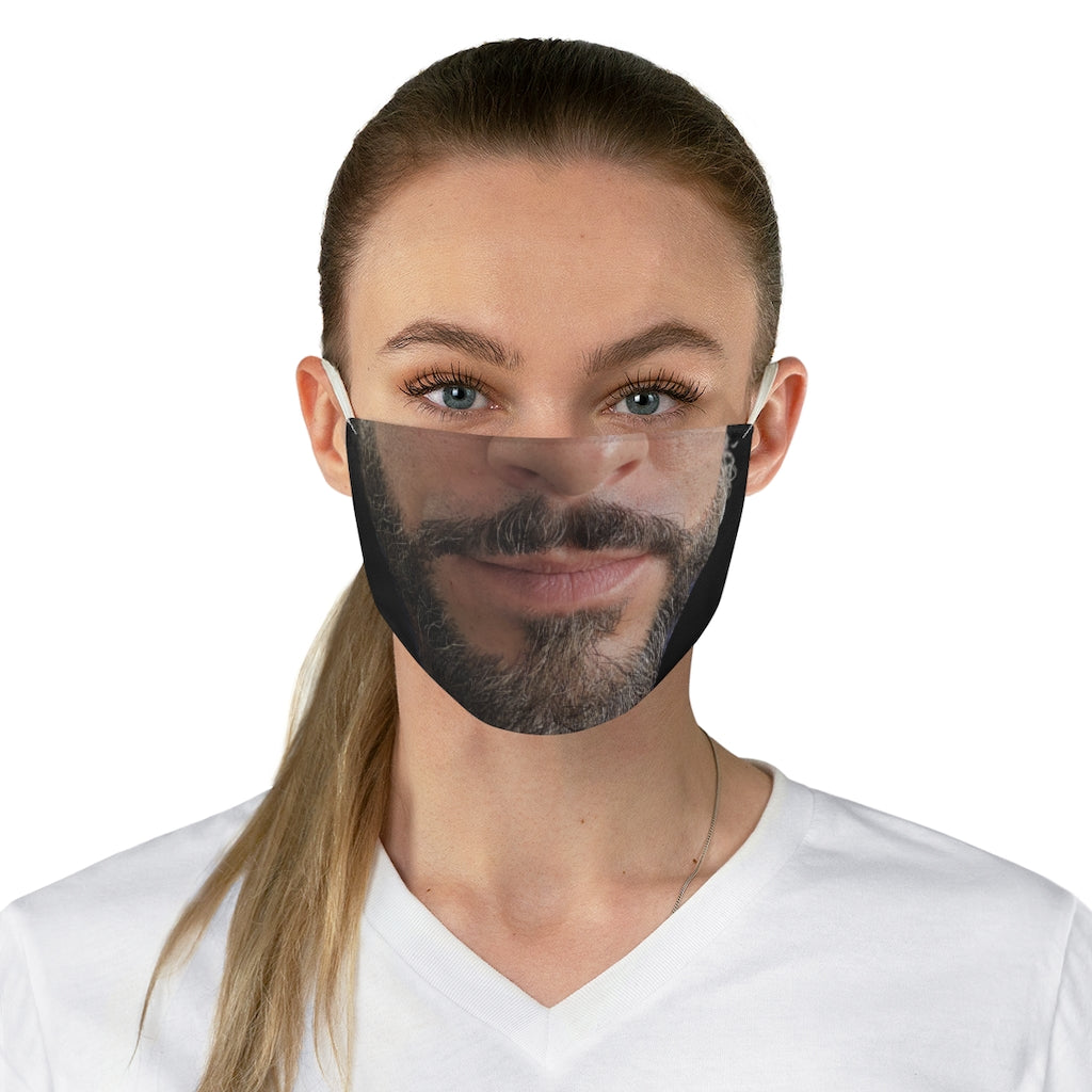 Mans Face Fabric Face Mask