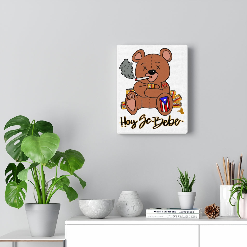 Hoy Se Bebe Teddy- Canvas Gallery Wraps