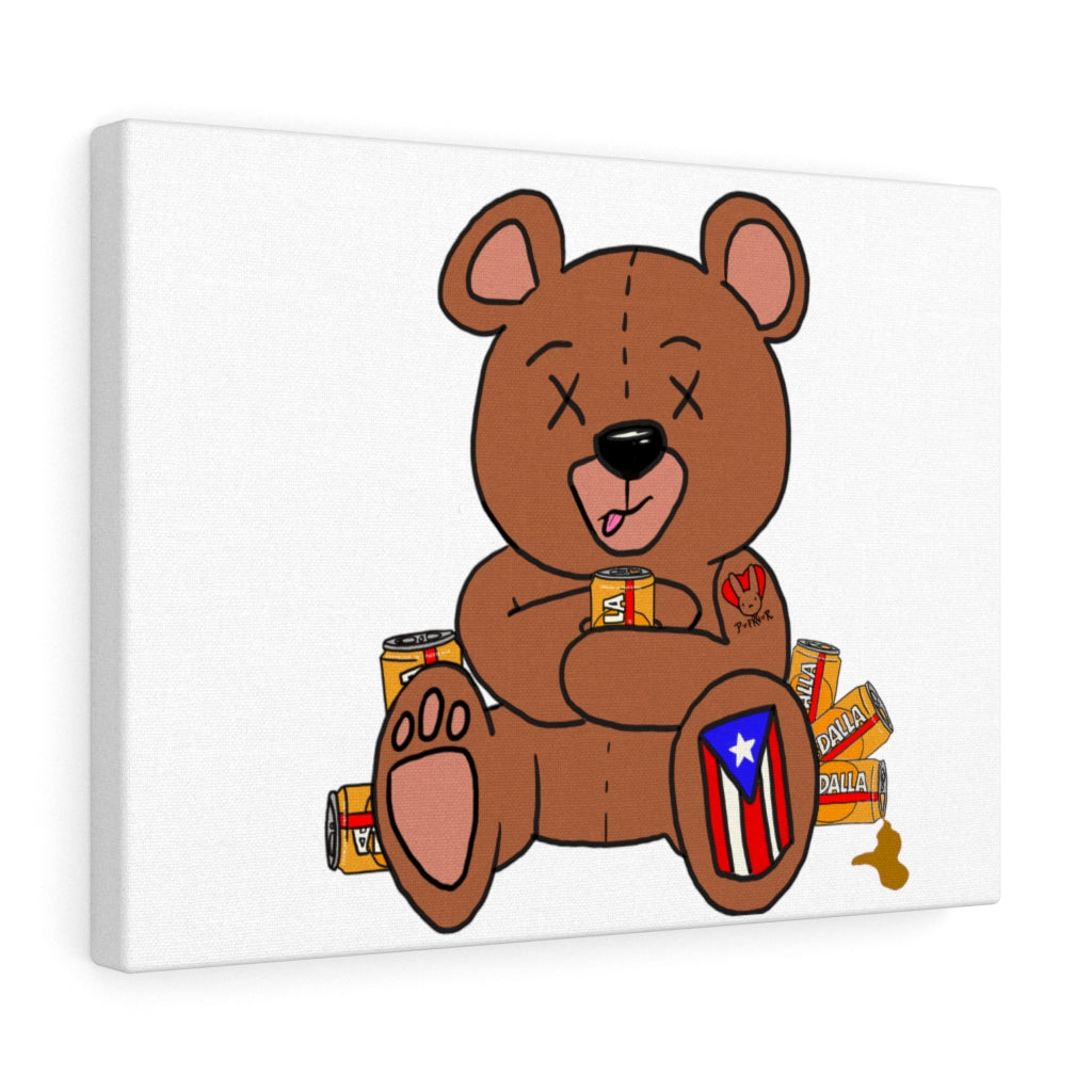 Drunk Teddy PR Canvas Gallery Wraps