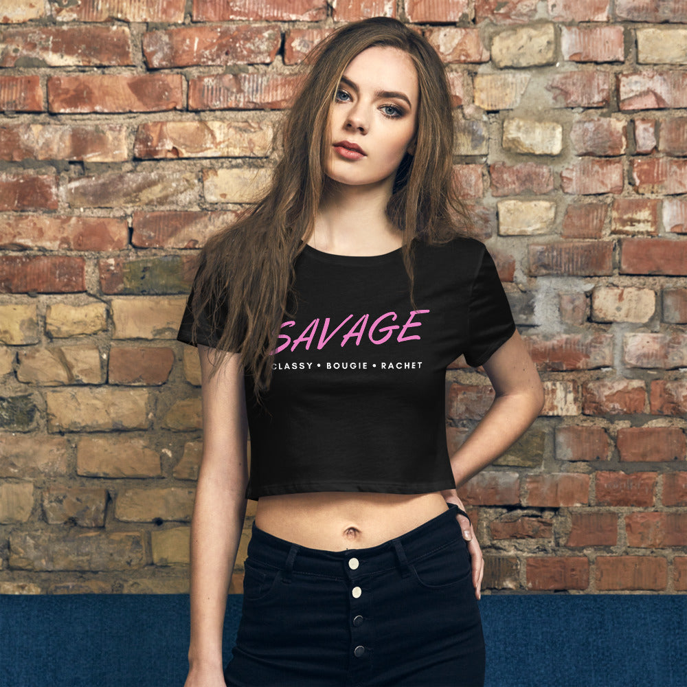 SAVAGE- Women’s Crop Tee