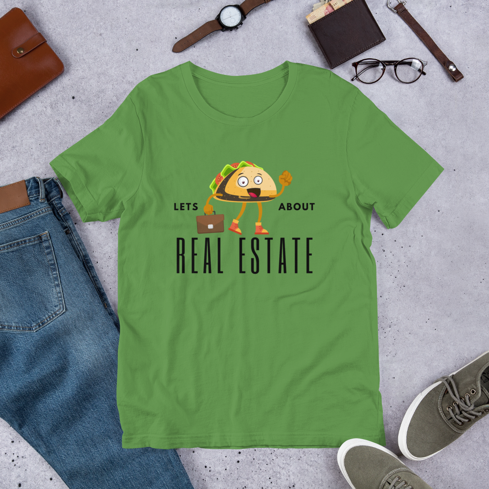 Short-Sleeve Unisex T-Shirt "Lets TACO about Real Estate" (Business Taco)