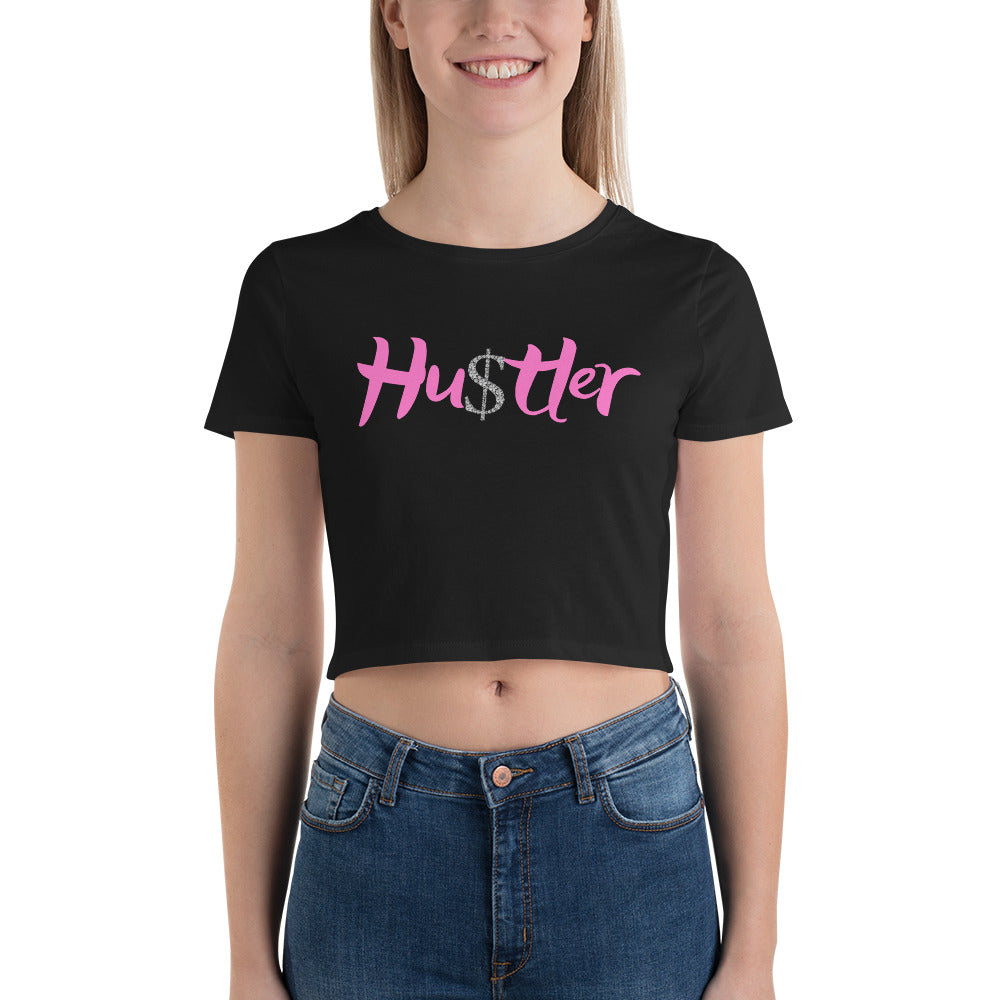 Hu$tler- Women’s Crop Tee