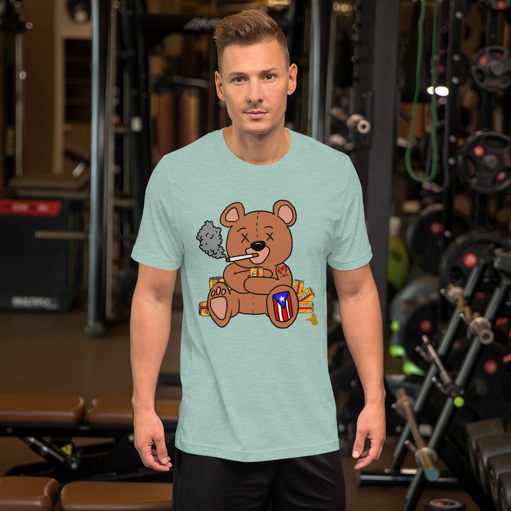 Drunk Teddy Short-Sleeve Unisex T-Shirt (4XL)