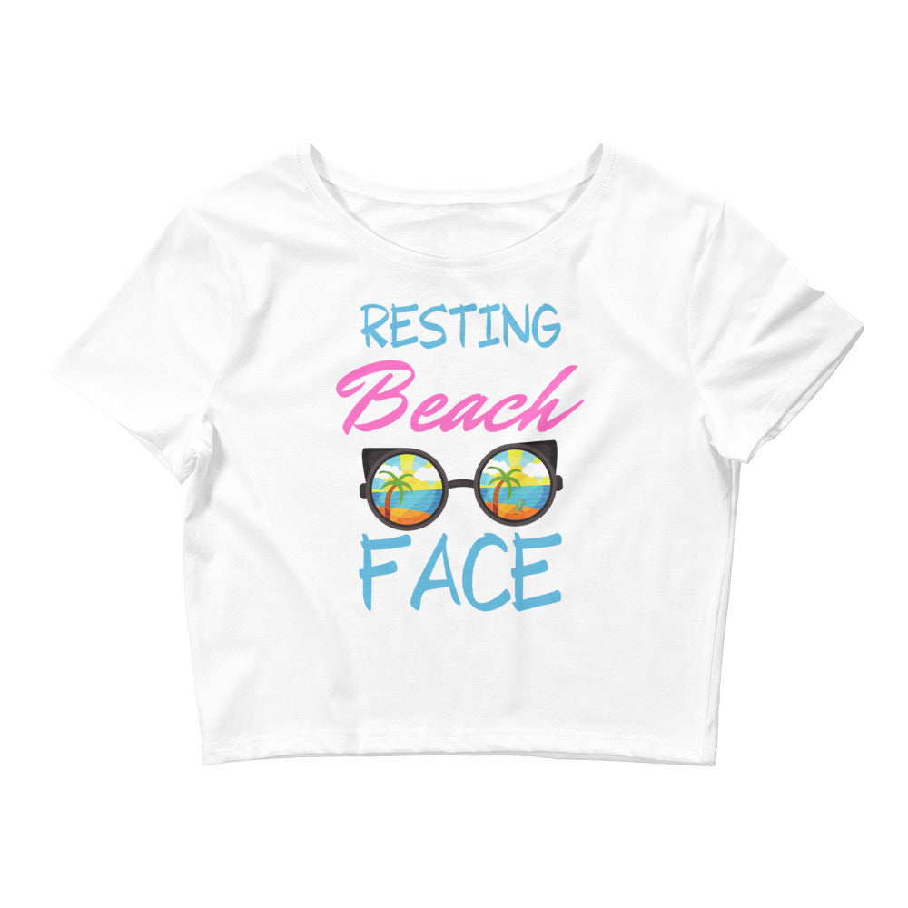 Resting Beach Face- Women’s Crop Tee