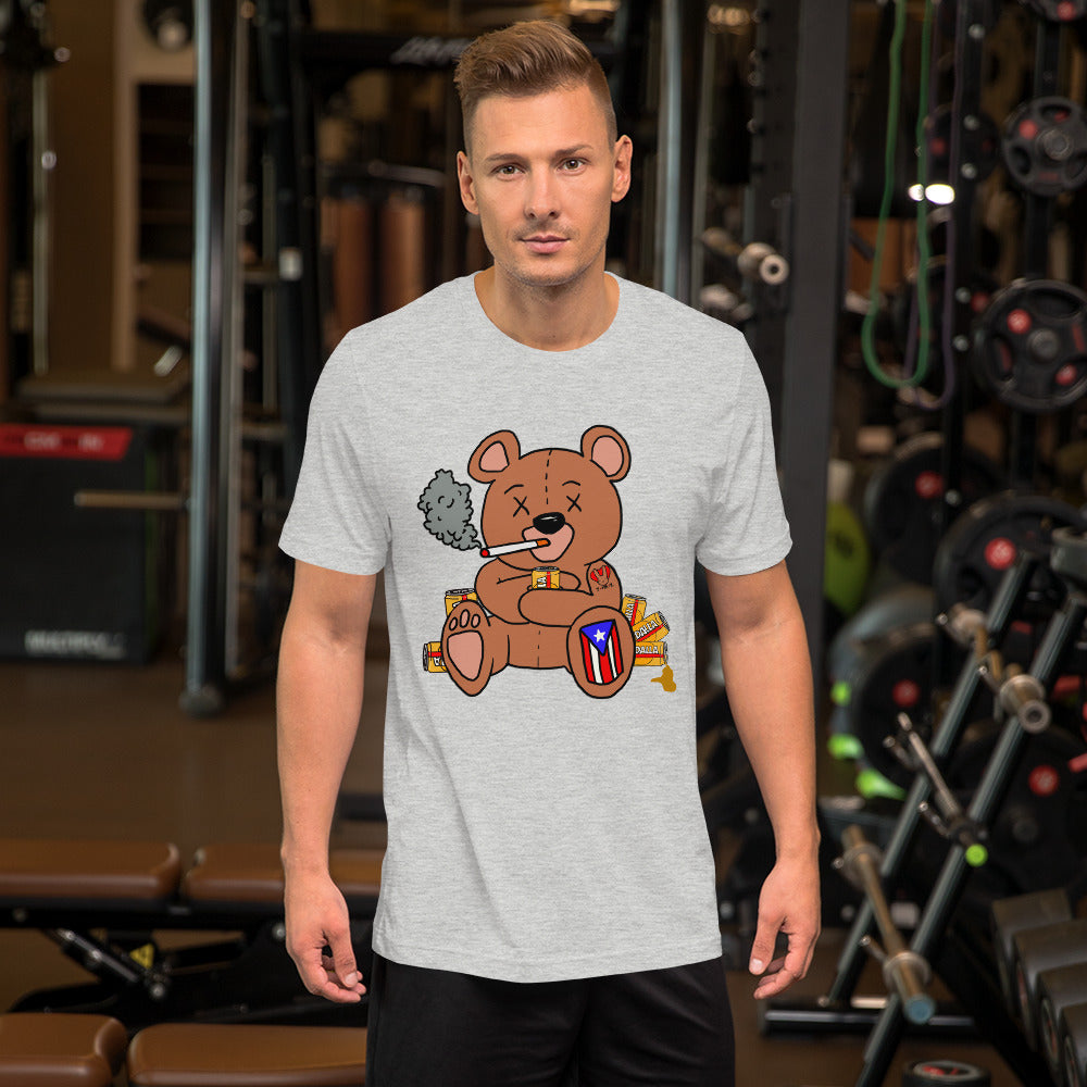 Drunk Teddy Short-Sleeve Unisex T-Shirt (4XL)