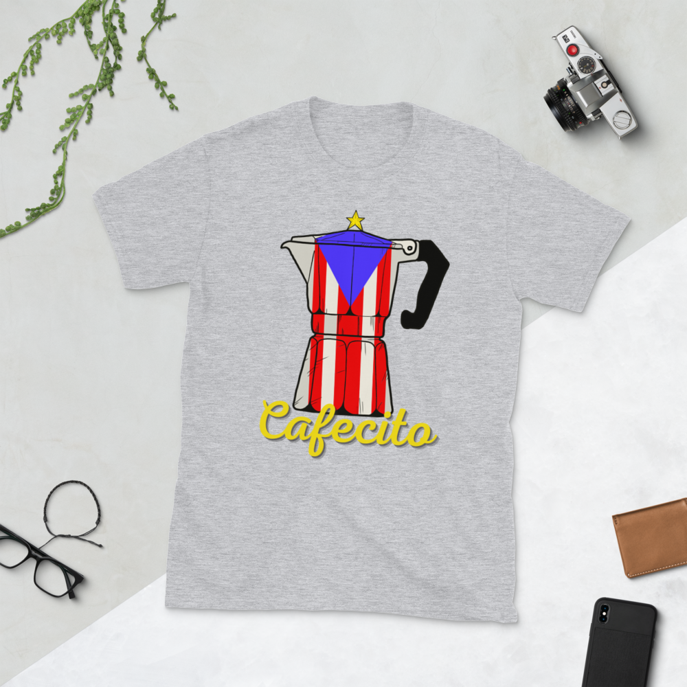 Cafecito Boricua- Short-Sleeve Unisex T-Shirt
