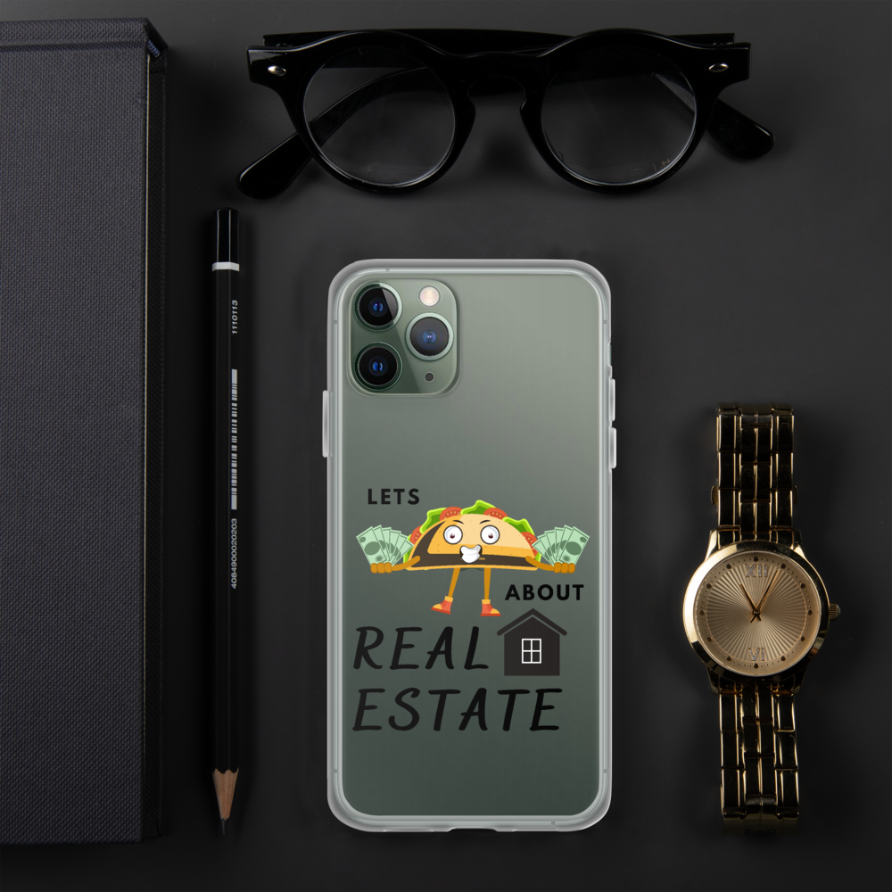 Lets Taco About Real Estate (Sombrero Taco) Iphone Case