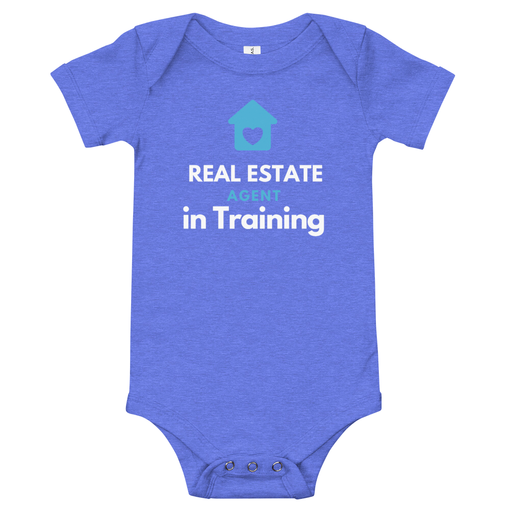 Real estate agent in training Baby onsie